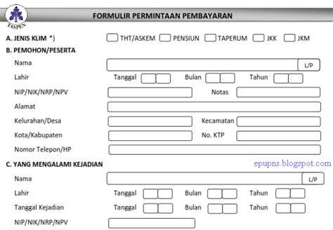 Kumpulan Formulir Taspen - INFO ASN & PENDIDIKAN