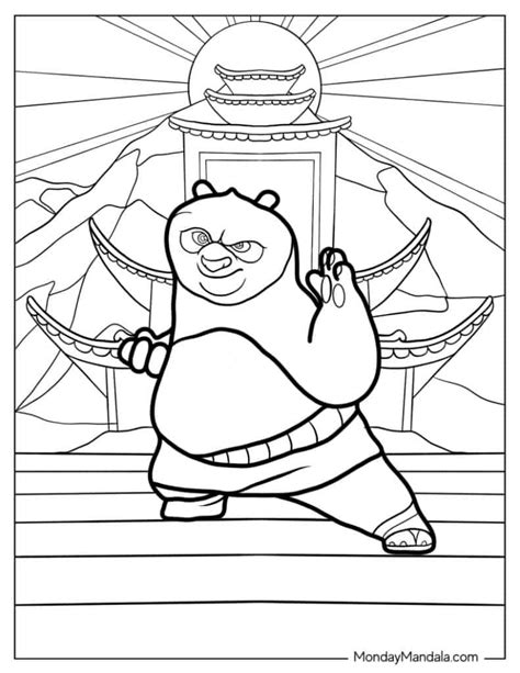 Kung Fu Panda Coloring Pages