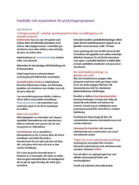 Kursplan psykologprogrammet