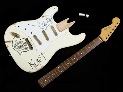 Oct 31, 2023 · A guitar owned by Kurt Cobain and played at his last show before his death will go up for auction with an estimated price of £1-2 million ($1.2 to $2.4 million). Known as the Skystang I the ... . 