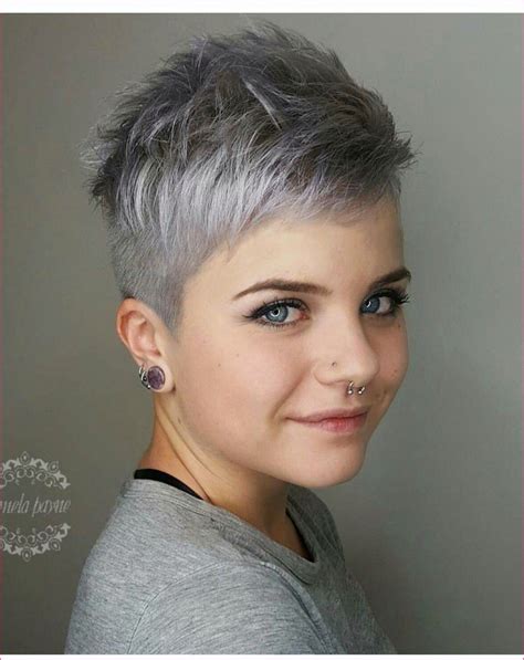 Kurzhaarfrisuren Grau Damen