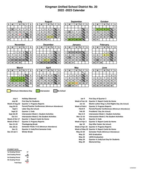 Kusd Elementary Calendar