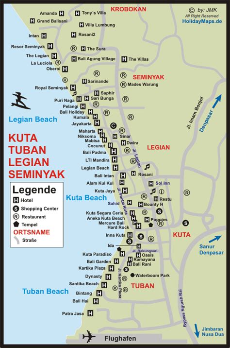 Kuta beach location. The hotel is a 20-minute drive from Ngurah Rai International Airport and 30 minutes from Nusa Dua. It takes 5 minutes on foot from the hotel to Kuta Beach and 15 minutes by car to Seminyak. An airport shuttle service is available on request. All rooms at Kuta Puri Hotel are air conditioned and well equipped with a TV, a minibar and a private patio. 