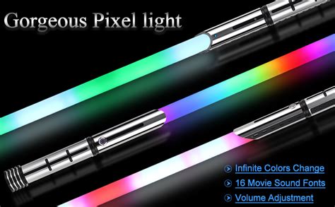 Kuvpot lightsaber.  With 20 different colors including rainbow light effects, pixel eff...