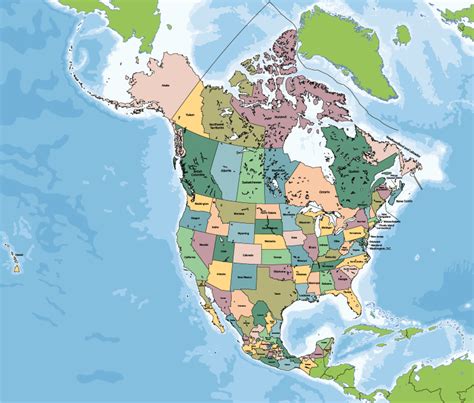 Kuzey amerika ülkeler ve bölgeler