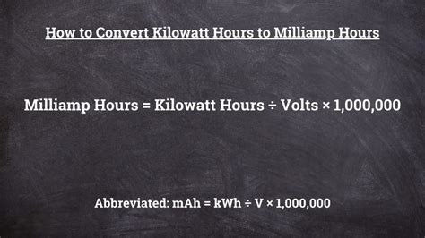 Kwh to mah. Things To Know About Kwh to mah. 