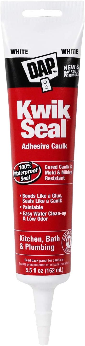 Kwik Seal 7079818001 Kitchen & Bath Adhesive Latex Caulk, …