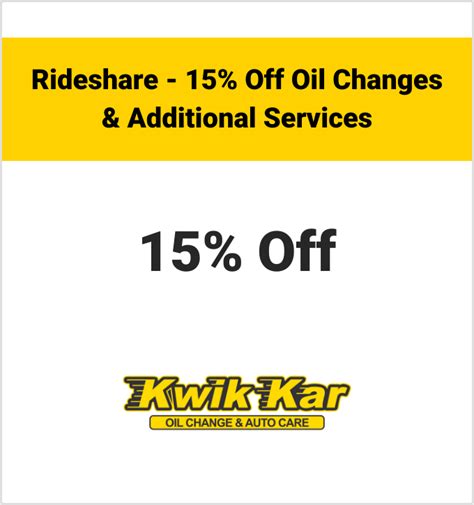 Kwik kar synthetic oil change coupon $25 near me. Make Valvoline Instant Oil Change℠ at 1144 NE 3rd St your go-to center for affordable maintenance services that save you up to 50% when compared to dealership prices. We'll also help you save on our rates when you use the oil change coupons available on our website. Get additional service details by contacting us at (541) 728-0413. Valvoline ... 