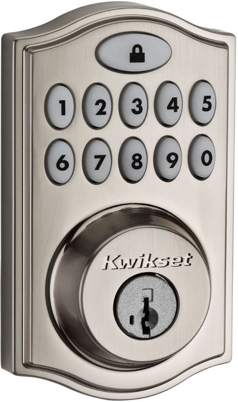 SmartKey® re-key technology is compatible with Kwikset (KW1) keyway. Patented Bump proof and Pick resistant side locking bar technology. Installs in minutes with just a screw driver no hard wiring needed. Fits standard doors (1-3/8in. – 2in.) no new screw holes required. Tamper resistant interior.. 