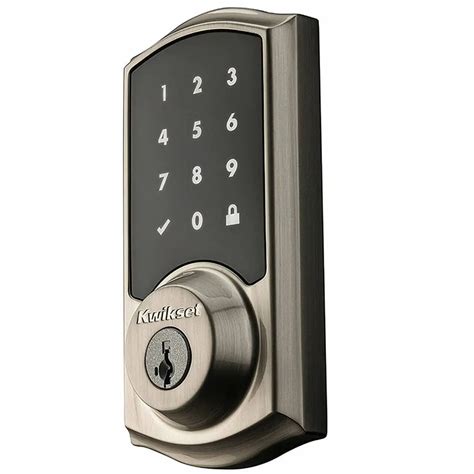 Kwikset smart lock not unlocking. SmartKey Security™ re-key technology is compatible with Kwikset (KW1) keyway or (SC1) keyway options. Comes with 2 keys. Deadbolt Latch has 2 interchangeable faceplates - round corner and square corner. ANSI/BHMA grade 2 certified. Latch has adjustable backset 2-3/8" to 2-3/4" to fit all standard door preparations. 