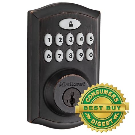 Secured keyless entry convenience. One touch locking. Dramatically reduced interior size and sleek metal design. 16 user codes plus master code feature for added security. 10 digit backlit keypad with dedicated lock button. BHMA grade 2 certified. SmartKey® technology - the lock you can re-key yourself in seconds in three easy steps.