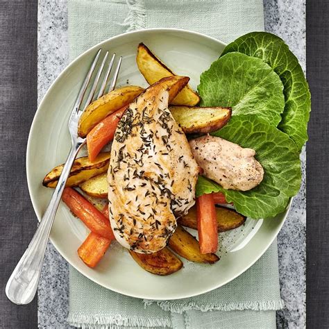 Kyckling med klyftpotatis