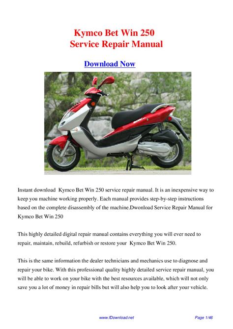 Kymco bet win 250 scooter service repair manual download. - The subtle energy body the complete guide.