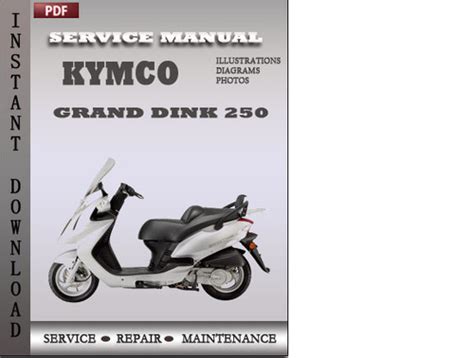 Kymco grand dink 250 gd250 manuale d'officina manuale di riparazione manuale di servizio. - John deere sabre manual model 1646.