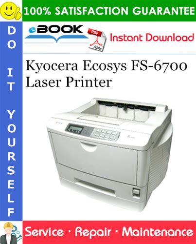 Kyocera ecosys fs 6700 laser printer service repair manual parts catalogue. - 4 wg 98 tc service manual.