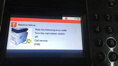Kyocera error code 0180.  Contact the Service Administrative Division.  Kyoce...