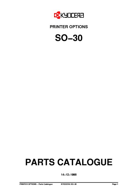 Kyocera mailbox sorter so 30 service repair manual parts catalogue. - American chemical society study guide general chemistry.