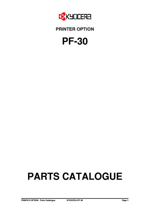 Kyocera mita pf 35 pf 30a service repair manual parts list. - Die buchmalerei der frührenaissance in süddeutschland.