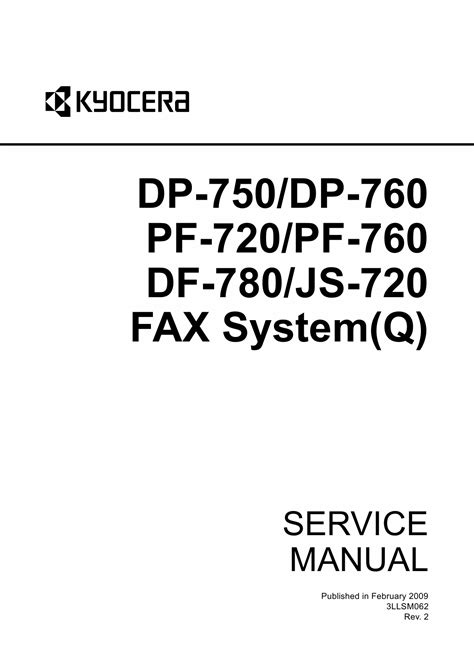 Kyocera pf 720 pf 720 b paper feeder service repair manual. - 2008 nissan rogue manual de servicio.