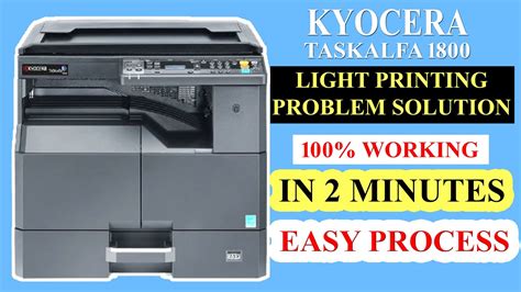 Kyocera taskalfa 1800 light printing problems.  Enter your printer model ...
