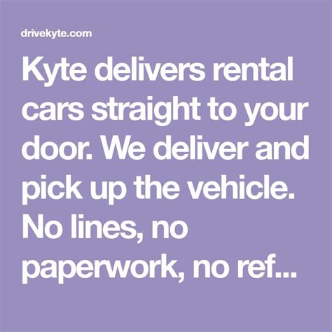 Kyte rental car reviews. No doubt about it, having a rental car delivered without even needing to press pants seems incredibly convenient. But does that convenience come at a steep … 