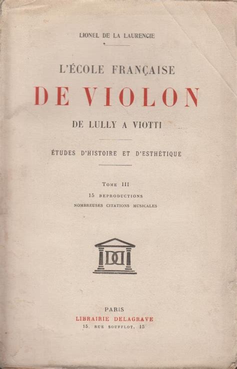 L' école française de violon, de lully à viotti. - Manuel de scie à table mastercraft 10 pouces.