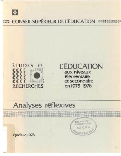 L' éducation aux niveaux élémentaire et secondaire en 1975 1976. - Libro de texto de geografía ss3.