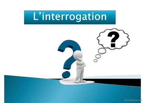 L'INTERROGATION Blogger. 