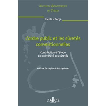 L'ordre public et les sûretés conventionnelles. - Dont panic a guide to introductory physics for students of science and engineering mechanics dont panic.