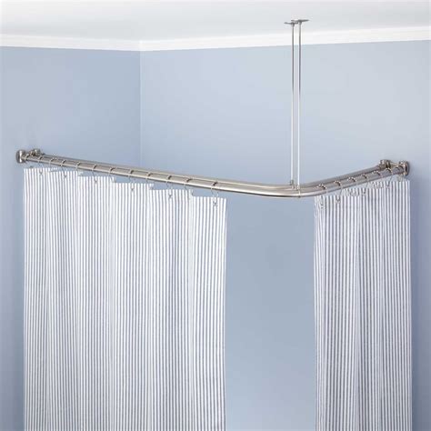 L Shaped Shower Curtain Rod, Adjustable L Shaped Shower …