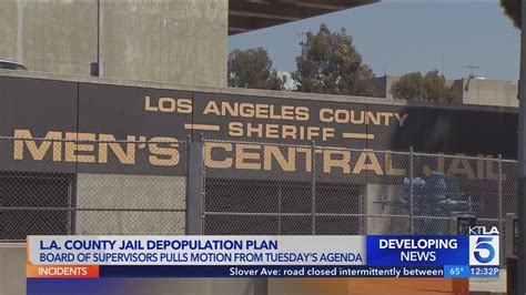 L.A. County Board of Supervisors pulls plans to discuss jail depopulation