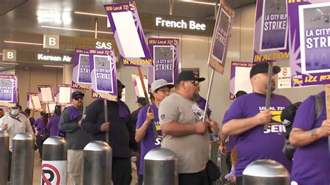 L.A. city workers stage one-day strike, impacting services