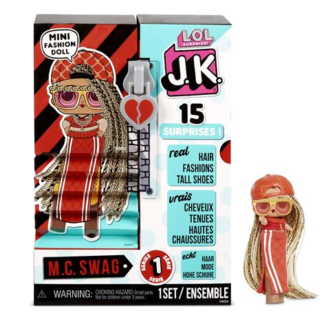 L.O.L. Surprise! JK Mini Fashion Doll MC Swag with 15 …