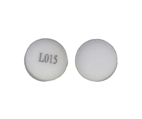 L015 pill. Further information. Always consult your healthcare provider to ensure the information displayed on this page applies to your personal circumstances. Pill Identifier results for "L015 White". Search by imprint, shape, color or drug name. 