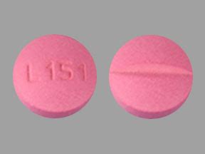 L151 pink pill. INDICATIONS & USAGE. Hypertension - Metoprolol tartrate tablets are indicated for the treatment of hypertension. They may be used alone or in combination with other antihypertensive agents. Angina Pectoris ... CONTRAINDICATIONS. 