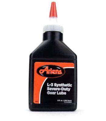 L3 synthetic gear lube. Ariens L3 Synthetic Gear Lube Snow Blower Snow Thrower L1 L2 00068800. Includes (1) 8 oz bottle of Ariens L3 Lubrication. Designed to work in all Ariens Snowblowers (aluminum and cast iron gear cases) 