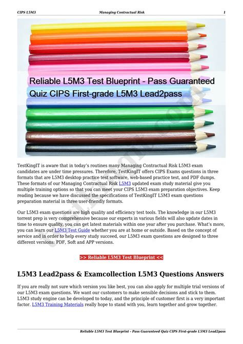 L5M3 Prüfungsinformationen
