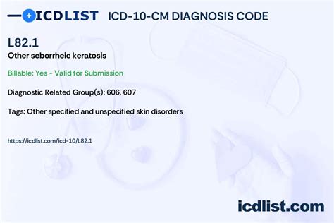 L82.1 - ICD-10 Code for Other seborrheic keratosis - Billable