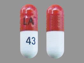 LA 43 Pill Red & White Capsule-shape - Drugs.com