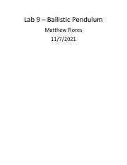 Lab 9: Ballistic Pendulum - physics.fullerton.edu - wintechmobiles.com