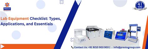 Lab Equipment Checklist: Types, Applications, and Essentials - wintechmobiles.com