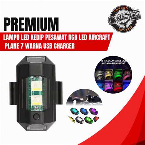 Lampu pesawat LED RGB bisa gedip kedip bisa Charger USB … - raincitystudios.com