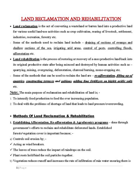 Land Reclamation and Rehabilitation - knowledge.deck.no - raincitystudios.com