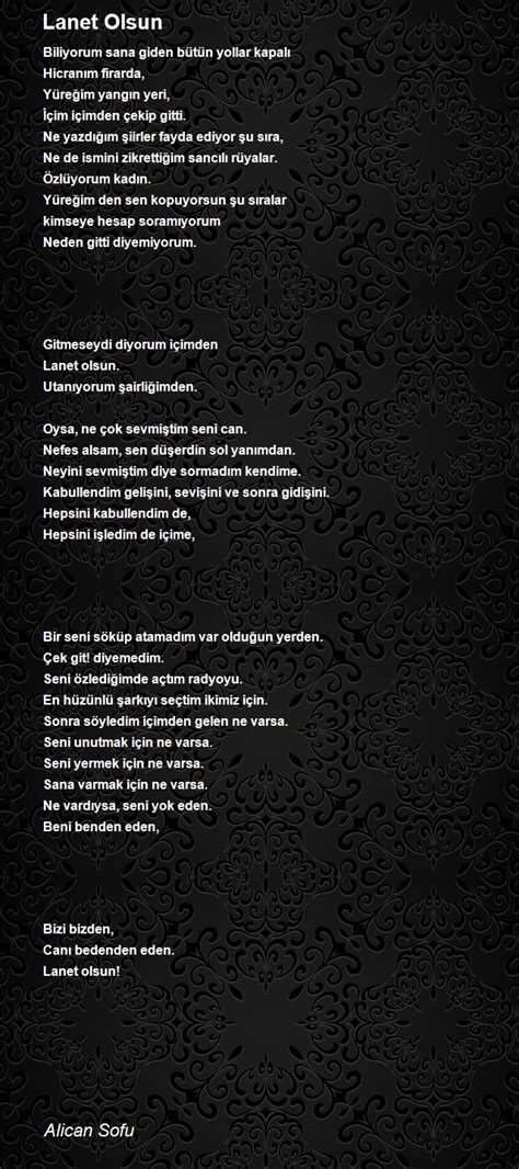 LANET OLSUN-Siir.