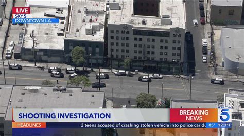 LAPD shoots man in chest in downtown Los Angeles