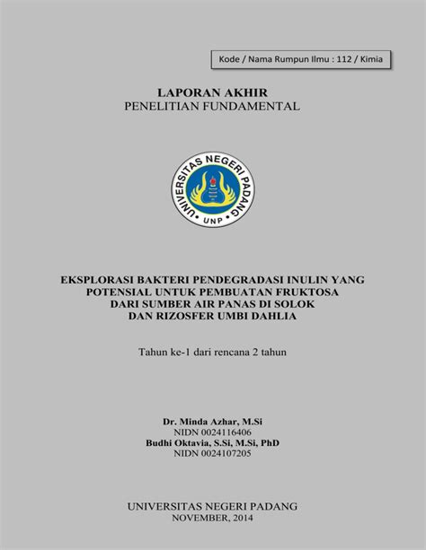 LAPORAN AKHIR PENELITIAN FUNDAMENTAL - muktibox.com