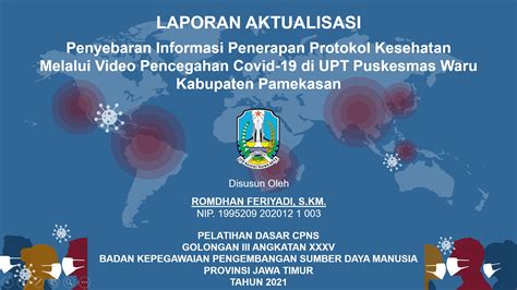 LAPORAN AKTUALISASI PENYULUH KESEHATAN MASYARAKAT [PPT]