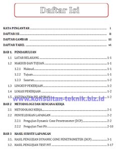 LAPORAN ANTARA PERENCANAAN JALAN FORMAT MS WORD