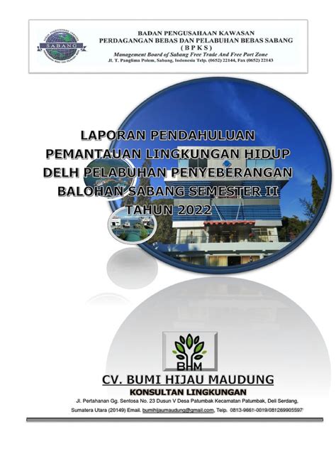 Laporan Pemantauan Lingkungan Sabang - raincitystudios.com