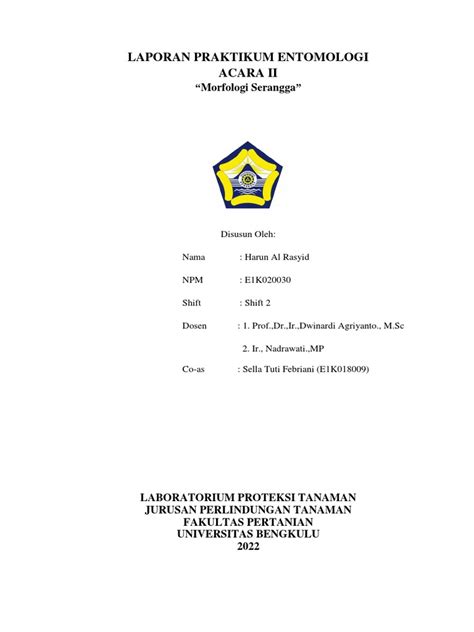 Laporan Praktikum Entomologi Lengkap | PDF - muktibox.com